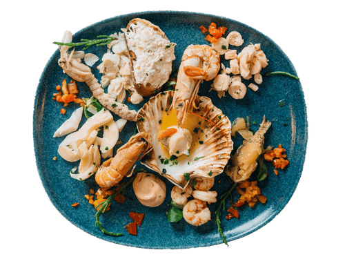 Gran Piatto del Molo, selezione di antipasti di mare del Delta del Po
