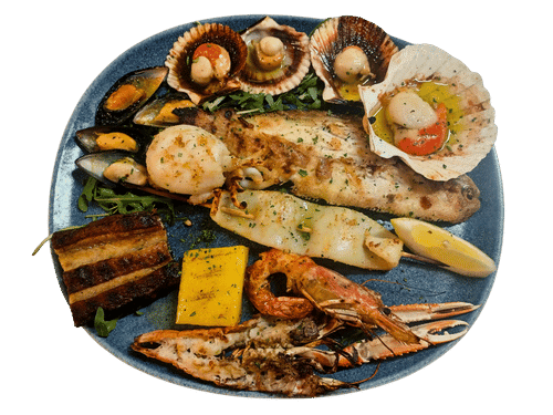 Grigliatona del Molo, selezione di pesce alla griglia servito a Ponte Molo