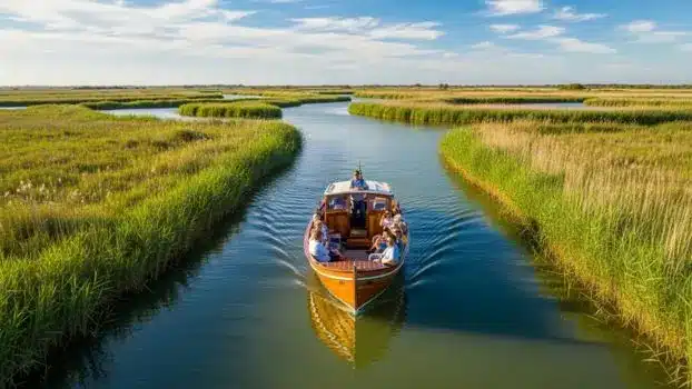 Escursione in barca nei canali del Delta del Po