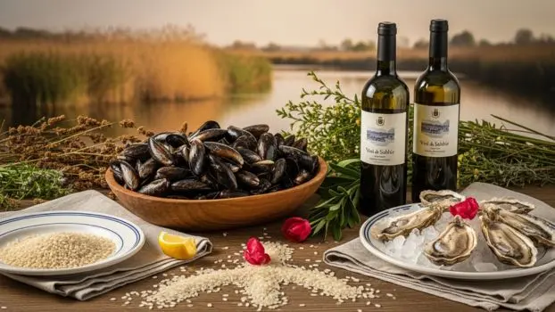 Prodotti tipici del Delta del Po: cozze, riso e vini delle sabbie