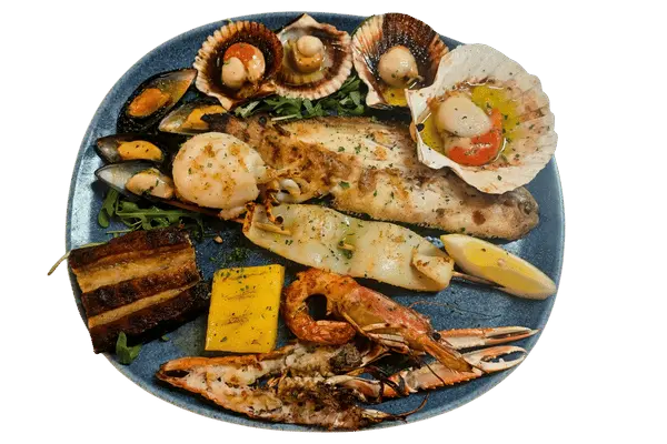 Grigliatona del Molo - selezione di pesce alla griglia - Menu Ristorante Ponte Molo Porto Tolle
